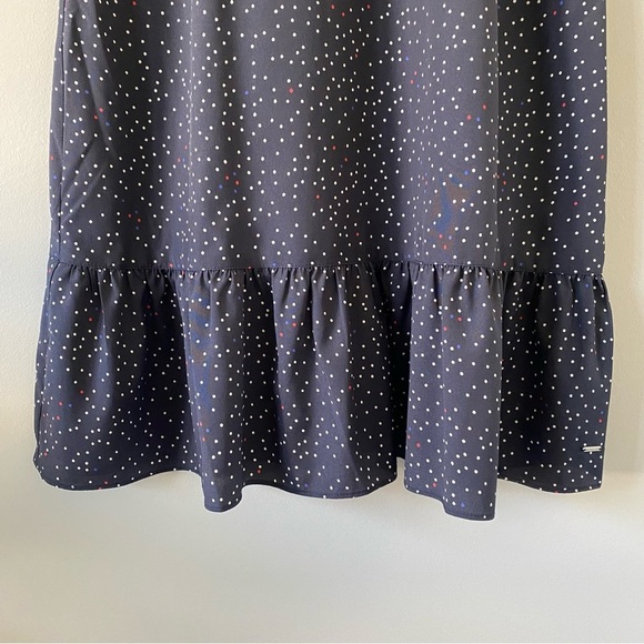 Tommy Hilfiger Red, White, And Blue Navy Dress Zipper Size Small Patriotic Midi - Picture 4 of 8